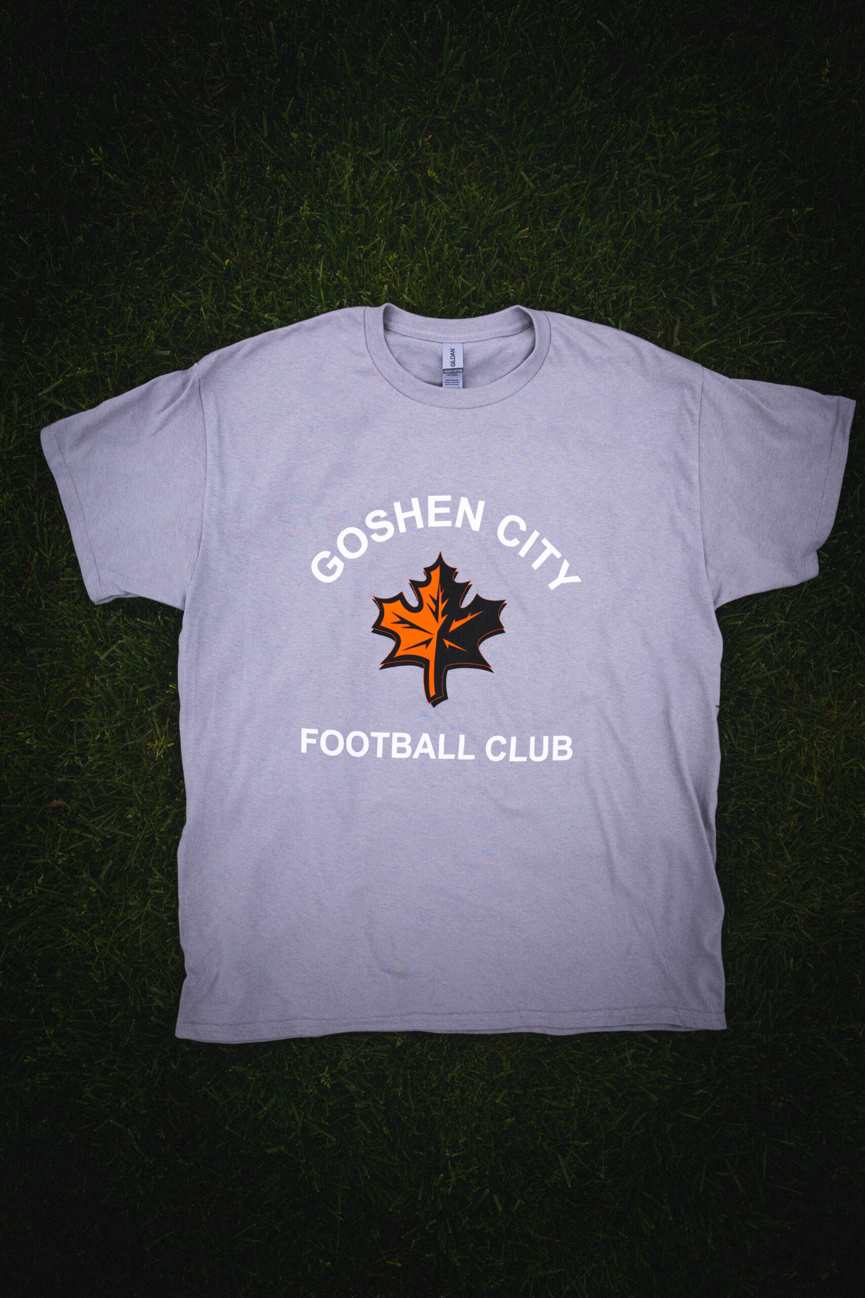 Maple leaf gray tee goshen city fc